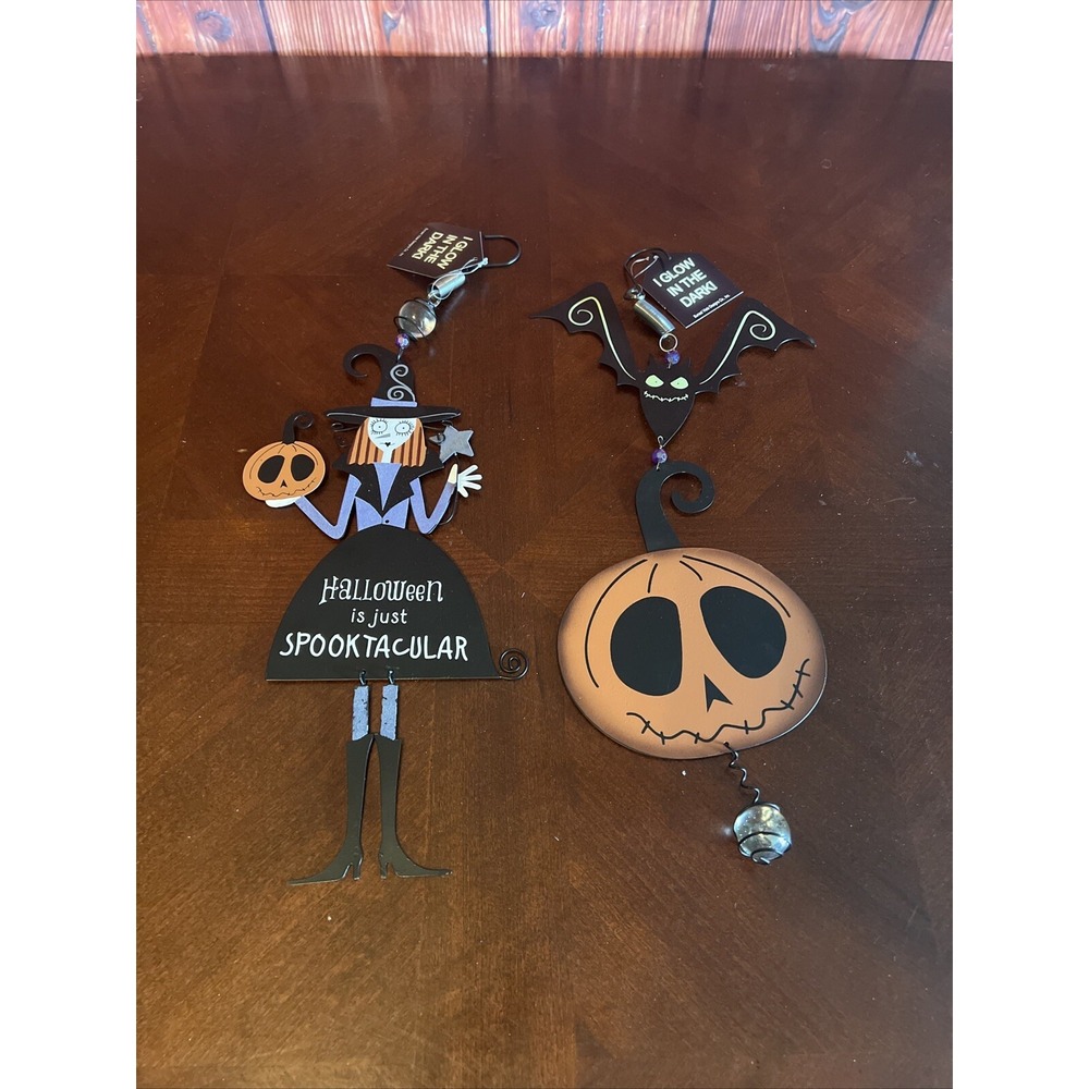 Sunset Vista Witch, Bay, Pumpkin Bouncy Hanging Halloween Decor Glows Dark